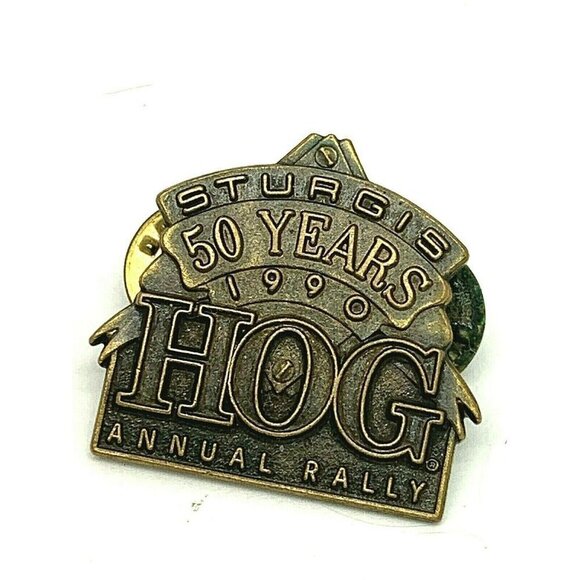 Harley Owners HOG Sturgis 1990 Motorcycle Pin